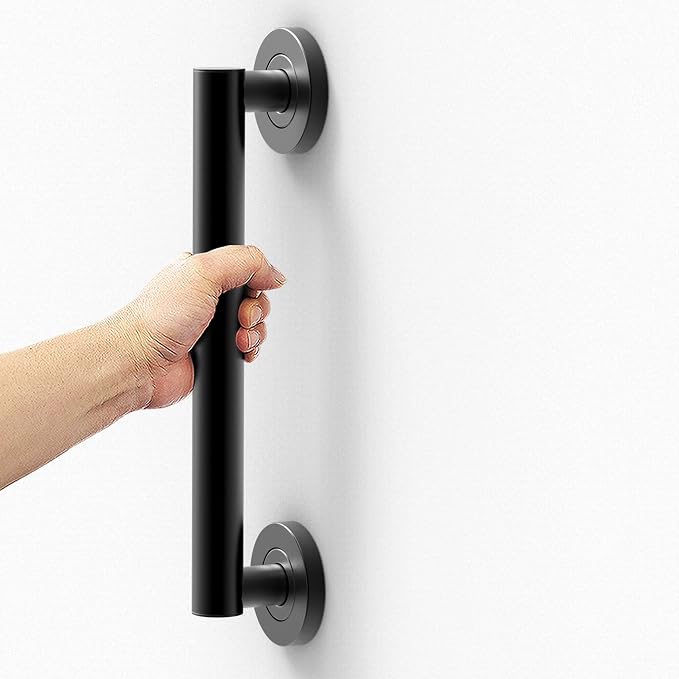 Bath, Shower and Toilet Safety Grab Bar for Seniors and Handicaps, ADA Compliant Mobility Aid Balance Assist Handle, Stainless Steel