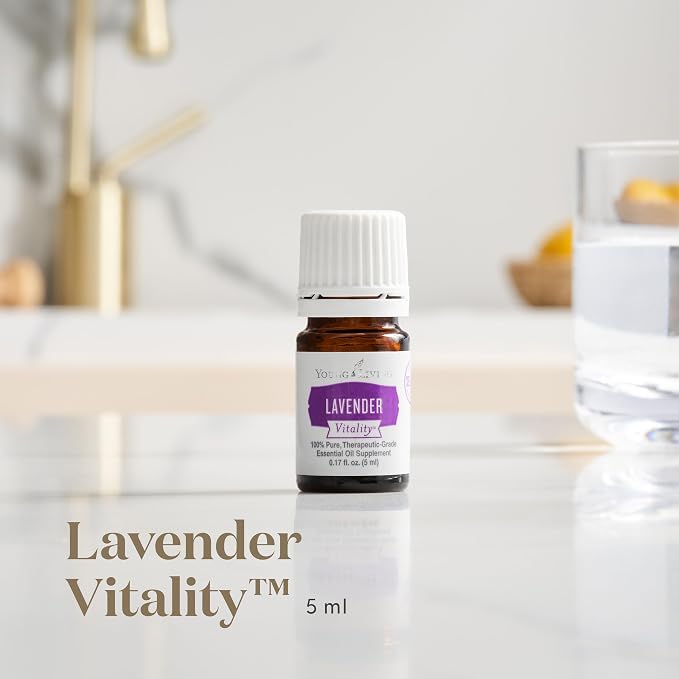 Young Living Vitality Lavender Essential Oil 5ml Bottle | Premium Lavender Essential Oil for Culinary Use, Aromatherapy & Relaxation | Steam Distilled for Flavorful Recipes & Wellness