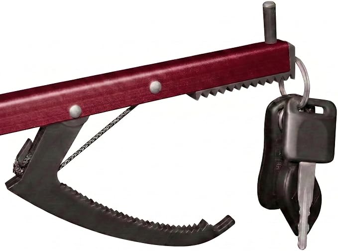 Red Aluminum Reacher Grabber with Magnetic Tip, Set of 2