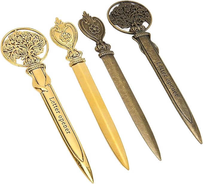 Tbest Plies 4 Pcs Leer Opene R Lihtweiht Cact Zinc y Ail Opener Knife And School Plies