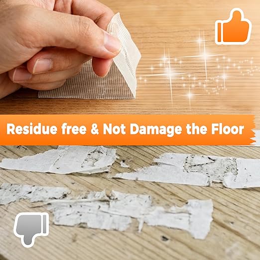 SWRT Carpet Tape Double Sided, 4 in x 30 Yards – Carpet Adhesive for Hardwood Floors, Heavy Duty Anti Slip Rug Grip Tape, Works as Rug Grippers, Residue Free, Wood Safe, Easy Removal for Tile