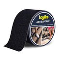 Anti Slip Tape, 4 Inch x 42 Ft Grip Tape for Stairs Outdoor/Indoor, Waterproof Non Skid Roll for Stair Treads Non Slip, High Traction Friction Abrasive Adhesive Stair Steps - Black