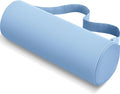 Lumbar Roll Support Pillow for Office Chair, Car, Gaming Chair, Memory Foam Back Cushion with Washable Cover for Relieving Back Pain & Improving Posture, Large,Light Blue