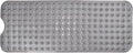 Bath Tub Shower Mat,Non Slip Machine Washable Bathroom Mat,Suction Cups and Drain Holes for Easy Cleaning,39.56 X 15.75 Inches(Grey)