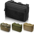 2 Pack 1000D Laser Cut Molle Pouches - Tactical Compact Water-Resistant Utility Admin Pouch for Vest Backpack Duty Belt Tactical Vests