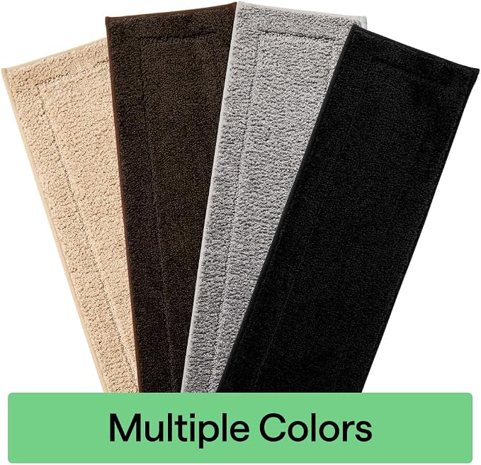GORILLA GRIP Peel and Stick Stair Treads, 12 Pack, for Wooden Steps, Multi-Surface Use, Machine Washable Carpet Runners, Indoor Rugs for Stairs, Pet Friendly, Universal Size, Beige, 8x28 Inches