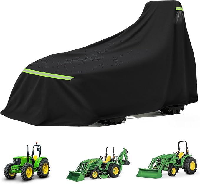 Tractor Cover for Branson Tractors 2515H 2020-Present, Compact & Utility Tractors Water-Resistant Outdoor Cover for Tractors with Loader, Heavy Duty Storage Cover