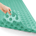 Yimobra Non Slip Bathtub Mat 40 x 16 Inch, Extra Long Shower Mat with Drain Holes, Machine Washable Baby Bath Mats, Strong Suction Cups for Bathroom Floor, Green