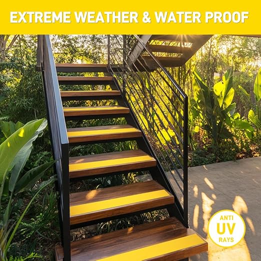 LifeGrip Anti Slip Traction Tape, 4 Inch x 38 Foot - Best Grip, Friction, Abrasive Adhesive for Stairs, Tread Step, Indoor, Outdoor, Yellow (4" X 38')