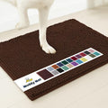 Muddy Mat® | Super Absorbent Door Mat Indoor, Microfiber Quick Dry Chenille Entryway Rug, Non-Slip Front Door Mat, Indoor Mats for Entryway, Machine Washable Pet Rug, Chocolate Brown 6ft x 9ft