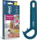 Dext - Ring Pull Can Opener, Pop Can Opener for Seniors, Arthritis, and Parkinson’s, Easy Open, Ergonomic Handle with Comfortable Grip. Perfect for Soda, Pet Food, and More (Teal)
