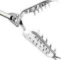 FTH Premium Stainless Steel Grabber Reacher Pickup Tool Heavy Duty Trash Picker Log BBQ Fireplace pits Snake Tongs (41 inch)