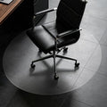 Plastic Chair Mat for Hard Floors, Heavy Duty Anti-Slip Clear Mats Wood/Tile Protector for Rolling Chair, Home & Office Use (48" x 48" Round)