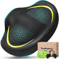 Noseless Bike Seat Cushion for Men & Women - Extra Padding & Comfort Wide Bicycle Seat, Oversized Comfortable Saddle for Peloton Bikes, Exercise Bikes, Electric Bikes, Cruiser Bikes