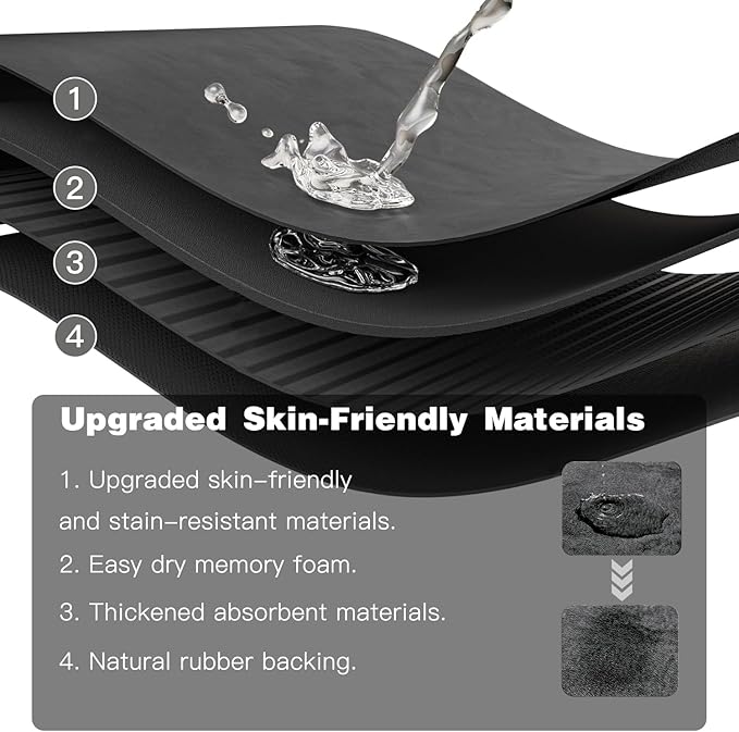 TYUU Bath Mat, Bathroom Rugs Non Slip Washable Thin Absorbent Quick Dry Bath Mat Fits Under Door Bathroom Floor Mat Perfect for Bath, Shower, or Sink 16"x24" Dark Grey