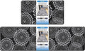 LuxStep Kitchen Mat Cushioned Rugs Anti-Fatigue Mats for Kitchen Floor,Waterproof Non-Slip Mats and Rugs Set for Office,Floor,Laundry 17.3"×30"+17.3"×59",Black