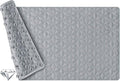 Non Slip Bathtub Mat for Bath Tub Shower - Natural Rubber Mat with 241 Suction Cups - Soft Bathroom Safety Mat - Unique Diamond Pattern - Fatigue Relief - Machine Washable - 16 × 28 Inch