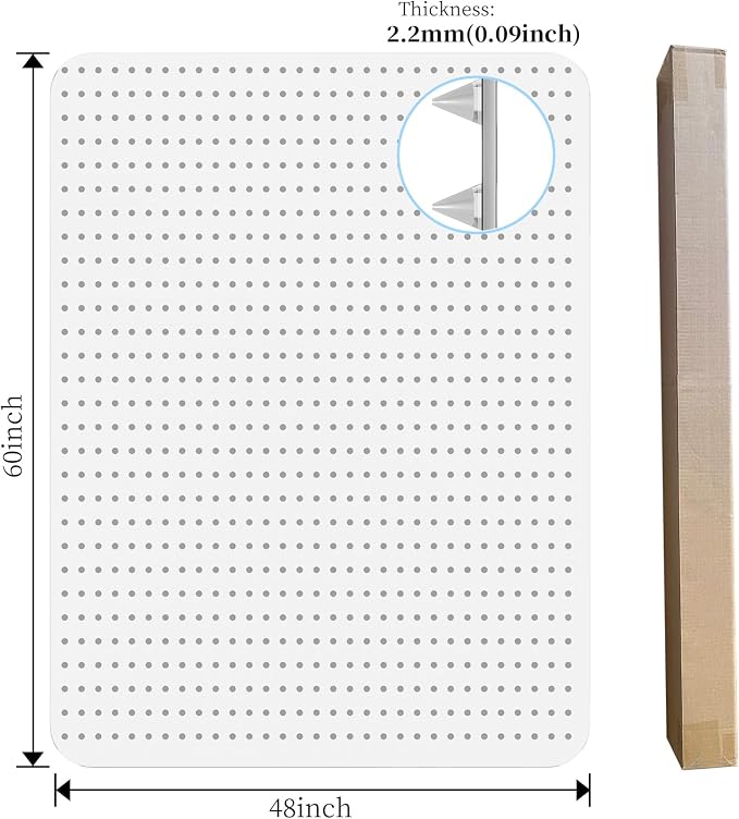 Tonaus Office Chair Mat for Carpet, 48"×60" Transparent Carpet Floor Protector Cover Rug Mat with Non-Slip Studded, 2.2mm Thick Heavy Duty for Home Computer Desk Rolling Chair Carpets Low Pile