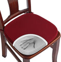 BUYUE Luxury 100% Pure Memory Foam Chair Cushion 1 Pack, Jacquard 16" U-Shape Comfortable Dining Chair Pad, Removable Slip Resistant Kitchen Chair Seat Cushion, (1 piece, Burgundy)