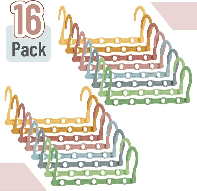 Mr. Pen- Space Saving Hangers, 16 pcs, 360° Rotating Hooks, Magic Cascading Hanger Organizer with 5 Enclosed Slots, Closet Organizers and Storage for Clothes, College Dorm Room Essentials