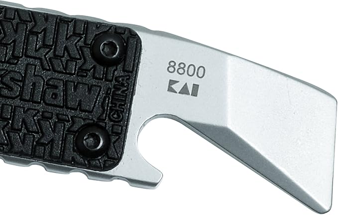 Kershaw PT-1 Multi-Function Keychain Tool, Stainless Steel, Utility Keychain with Bottle Opener, Flathead Screwdriver, Mini Pry Bar, and Lanyard Attachment, for Key Ring, Pocket or Purse Carry