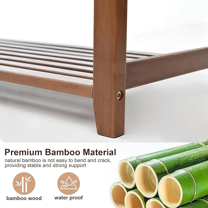 PETKABOO Shoe Rack Bench with Cushion, Shoe Rack for Front Door Entrance, Shoe Bench with Storage for Entryway Hallway Bedroom Living Room