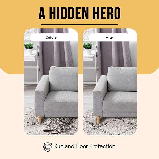 Premium Felt Rug Pad 2x8 Feet, Thick Rug Pads for Hardwood Floors, Laminate, Vinyl, Stone, Carpet & Tile, Under Rug Padding