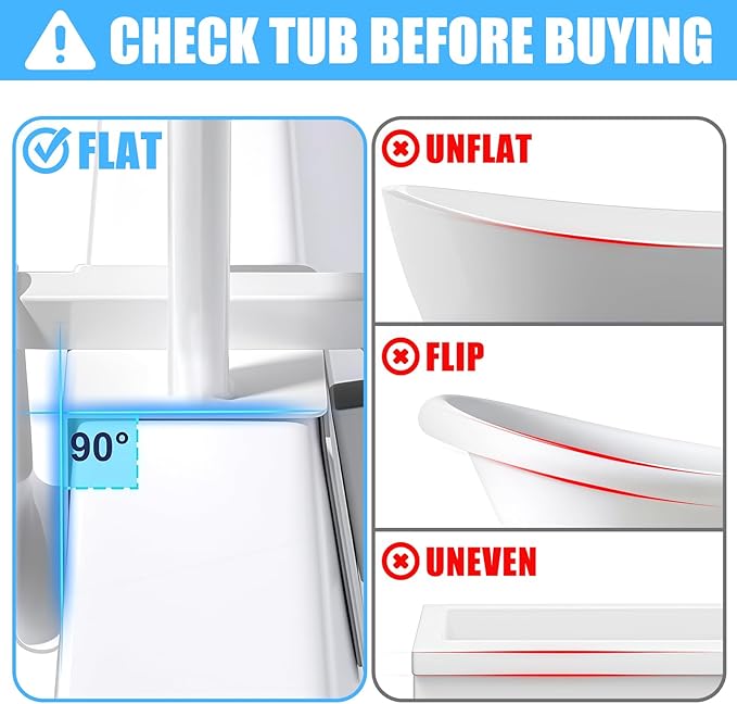 Adjustable Bathtub Safety Rail & Shower Grab Bar for Elderly – Heavy-Duty Support, Height/Width Flexible, Enhanced Bathroom Safety, Sturdy No-Drill Installation, Supports 330 lbs