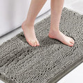 H.VERSAILTEX Microfiber Bath Rugs Chenille Floor Mat Ultra Soft Washable Bathroom Dry Fast Water Absorbent Bedroom Area Rugs, 24 x 42 - Inch, Dark Grey