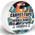 YONGJIN Double Sided Carpet Tape - Heavy Duty Rug Tape Gripper for Hardwood Floors No Damage, Secures Area Rugs, Laminate & Tile (2 Inch x 30 Yards)