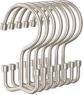 Goowin Shower Curtain Hooks, Shower Curtain Rings, Metal Shower Curtain Hangers Rust Proof, Double Glide Shower Rings for Curtain, Shower Hooks for Shower Curtain, Matte Nickel, 12 Pack-Cylinders