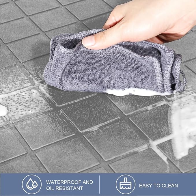 Cushioned Anti-Fatigue Mats, Heavy Duty Kitchen Rugs, 1/2 Inch Thick, Ergonomic Comfort Foam, Gray
