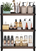 HNRLOY Bathroom Counter Organizer,Bathroom Countertop Organizer,Counter Shelf,Countertop Storage,Organization and Storage,Makeup Shelf,Sink Caddy(Brown 3 Tier)