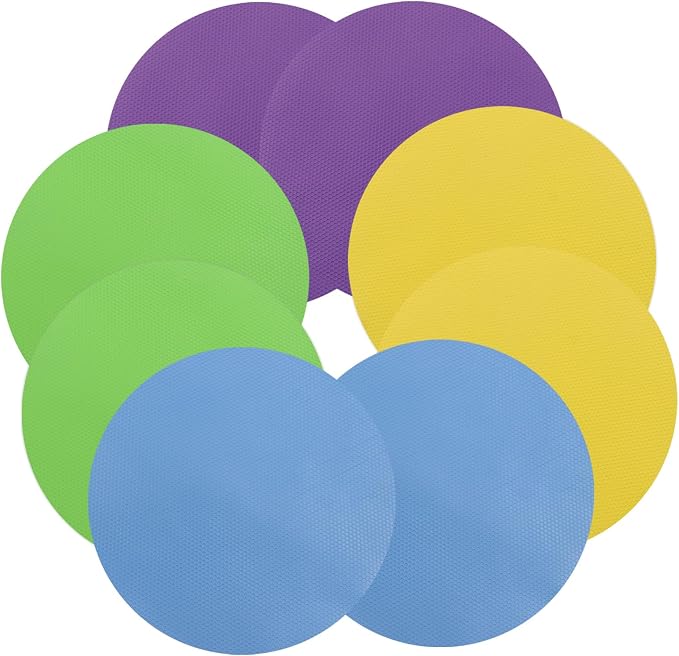 8Pcs Rubber Jar Opener, Heat-insulated Non-Slip Gripper Pads Kitchen Tool, Multi Function Can Opener for Easy Opening/Arthritis Weak Hands(Circle)