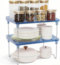 STARLATTA Acrylic Cabinet Organizer Shelf,4 Pcs Stackable Kitchen Counter Shelves,Spice Rack,Countertop Organizers,Clear Plastic Storage Organization for Makeup, Bathroom,Cupboard,Desk,Pantry