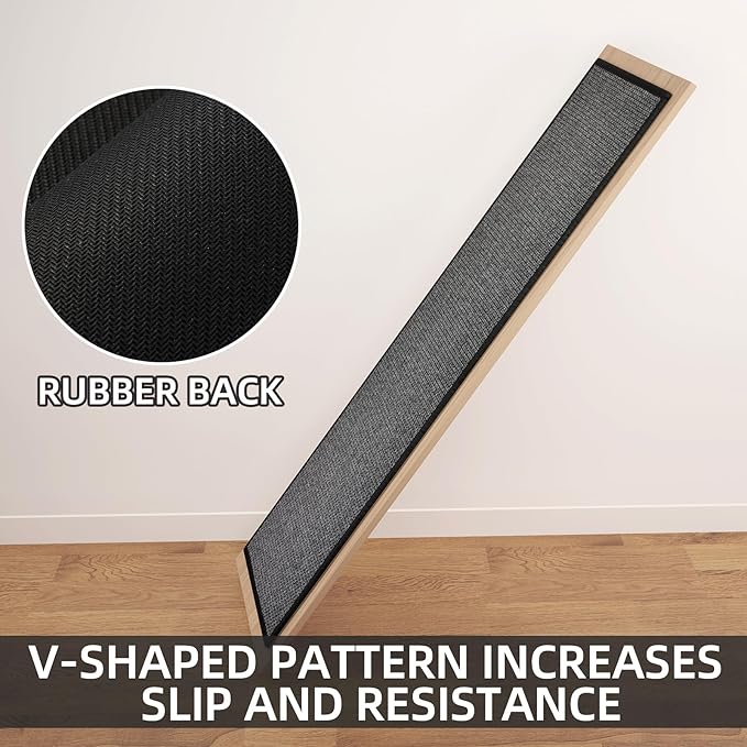 SUMLANS Kitchen Mat Set of 2 PCS, Cushioned Non Slip Rugs for Kitchen Floor, Absorbent Runner Comfort Standing Mats Washable for Kitchen, Office, Home, (Black, 17.3"x47"+17.3"x71")