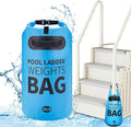 Heavy Duty Pool Ladder Weights - 50lbs Sand Fillable Universal Sand Bags Step Anchors, 500D PVC Waterproof Tear-Resistance Foldable Sandbags for Above Ground Swimming Pools Stair Entry Systems, 1 Pack