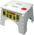 B&R Plastics 101-6 White EZ Foldz Step Stool