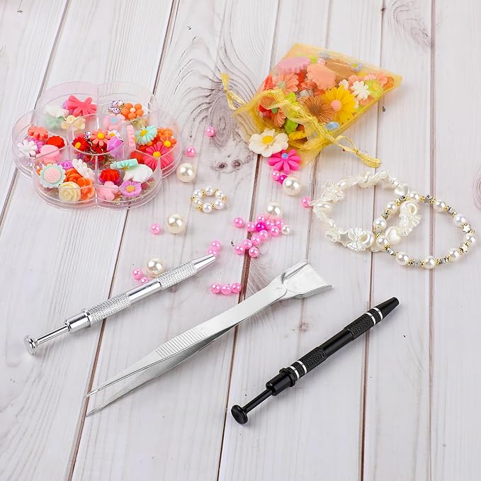 3Pcs Grabber Tool Holder Set Jeweler's Pick Up Sprinkle Pen Piercing Ball with Prongs Diamond Claw Jewelry Tweezers 4 Claw Precision Stainless Steel For Tiny Objects IC Chip Electronic Components