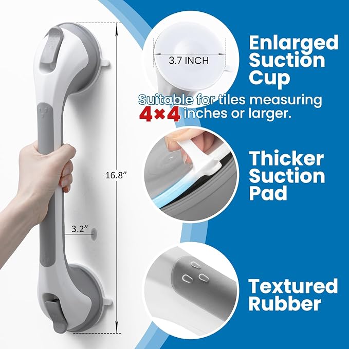 LEVERLOC Shower Grab Bars & Toothbrush Holder