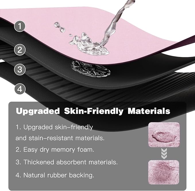 TYUU Pink Bath Mat, Bathroom Rugs Non Slip Washable Thin Absorbent Quick Dry Bath Mat Fits Under Door Bathroom Floor Mat Perfect for Bath, Shower, or Sink 16"x24" Pink