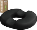 CloudBliss Donut Pillow Stadium Seat Cushion for Tailbone Pain Relief and Hemorrhoids, Memory Foam Seat Chair Cushion, Portable Seat Cushions for Bleachers, Car, Home & Office