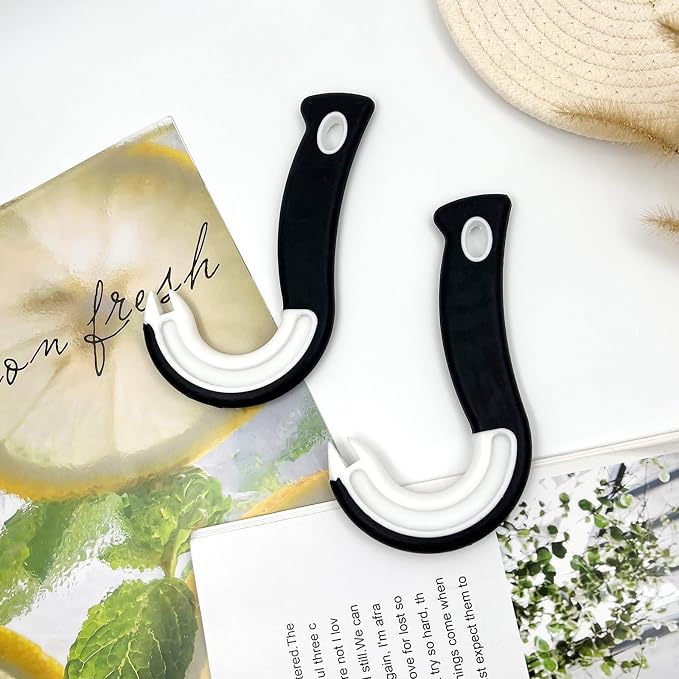 2-Pack Hook-shaped Can Opener, Easy-Grip Ring Pull Can Opener for Soda, Fruit Cans, Food Cans & Tins for Kitchen Use