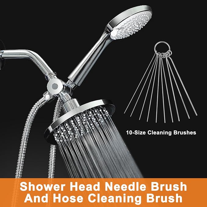 90 Pcs Shower Head Cleaner Tool Set, Small Hole Nozzle Cleaning Brushes & Stainless Steel Cleaning Needles, Multi Size Picks with Caps for Bathroom and Household Gaps
