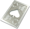 Metal Card Bottle Opener Stainless Steel Silver with Engraved Pattern (Style J, 1PCS)