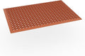 ROVSUN Rubber Floor Mat with Holes, Anti-Fatigue/Non-Slip Drainage Mat, for Industrial Kitchen Restaurant Bar Bathroom Utility Garage Pool Entry Door Mat, Indoor (24'' x 36'' Red 1Pcs)