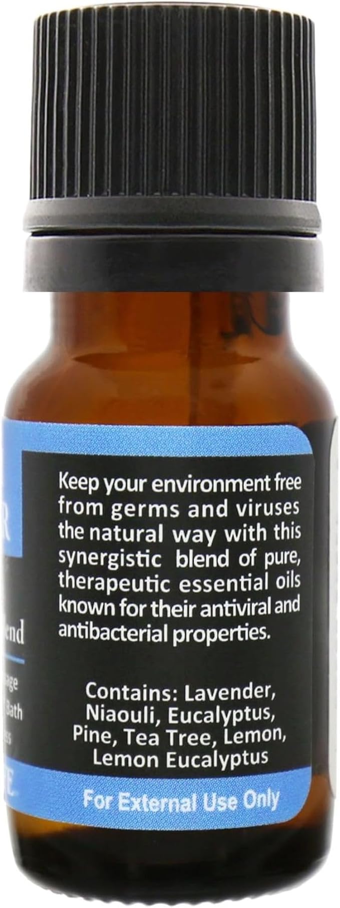 Plantlife Germ Buster Aromatherapy Essential Oil Blend - Straight from The Plant 100% Pure Therapeutic Grade - No Additives or Fillers - Made in California 10 ml