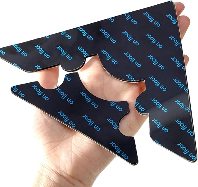 Rug Non Slip Grippers, Reusable Rug Tape, No Damaging for Floor, Carpet Corner Stickers for Hardwood Floors and Tiles, Strong Hold Carpet Gripper for Area Rugs,16Pcs