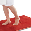 Memory Foam Bath Mat Non Slip Absorbent Super Cozy Velvet Bathroom Rug Carpet (60 inches X 17 inches, Autumn Glaze)