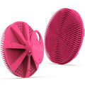 Silicone Body Scrubber, BEAUTAIL Shower Bath Scrubber, More Hygienic Than Traditional Loofah, Lather Nicely, Long Lasting, Gentle Exfoliating Brush for Women Men Baby Sensitive Skin, 1 Pack, Rose